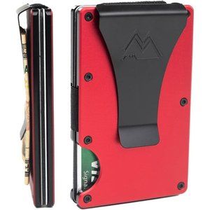 Minimalist Wallet for Men - Slim RFID Wallet, Scratch Resistant Easily Removable